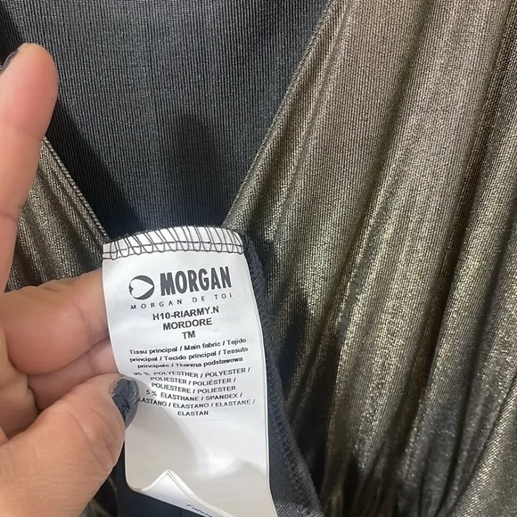 Morgan de Toi Gold Sleeveless Dress - Picture 7 of 7